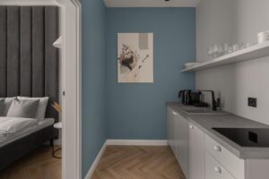 Aneks kuchenny w Apartamencie z 1 sypialnią B414 Blue Velvet