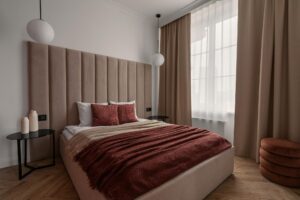 Zamykana sypialnia w Apartamencie z 1 sypialnią B417 Carmine Red