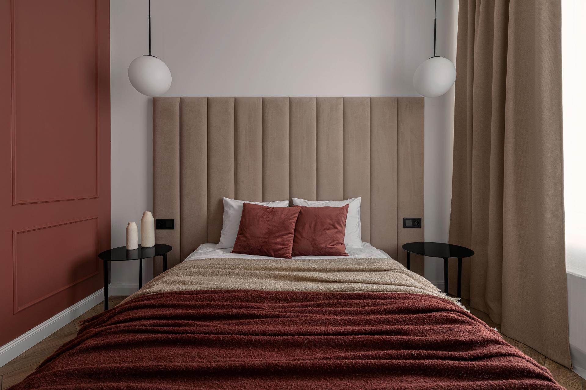 Zamykana sypialnia w Apartamencie z 1 sypialnią B417 Carmine Red