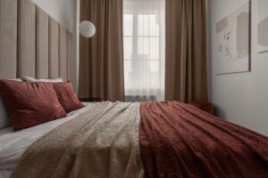 Zamykana sypialnia w Apartamencie z 1 sypialnią B417 Carmine Red