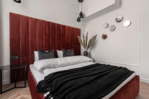 Zamykana sypialnia w Apartamencie z 1 sypialnią B425 Carmine Red