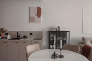 Część jadalniana w Apartamencie z 1 sypialnią B425 Carmine Red