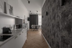 Aneks kuchenny w Apartamencie z 1 sypialnią B419 Classic Cream