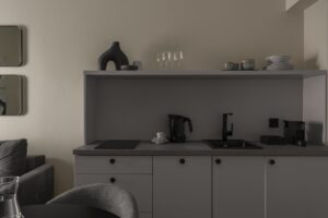 Kuchnia w Apartamencie B512 Gentleman Blue