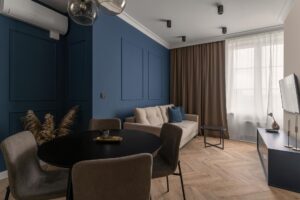 Apartament STUDIO z odzieloną sypialnią B420 Gentleman Blue