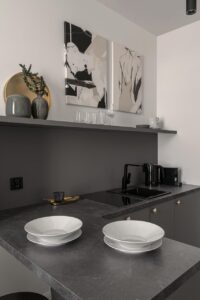 Detale w Apartamencie STUDIO z odzieloną sypialnią B428 Minty Green