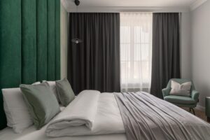 Łóżko w Apartamencie SUPERIOR B416 Minty Green